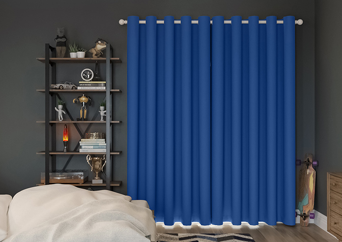 Ascot, Blue - Made to Measure Curtains - Image 7